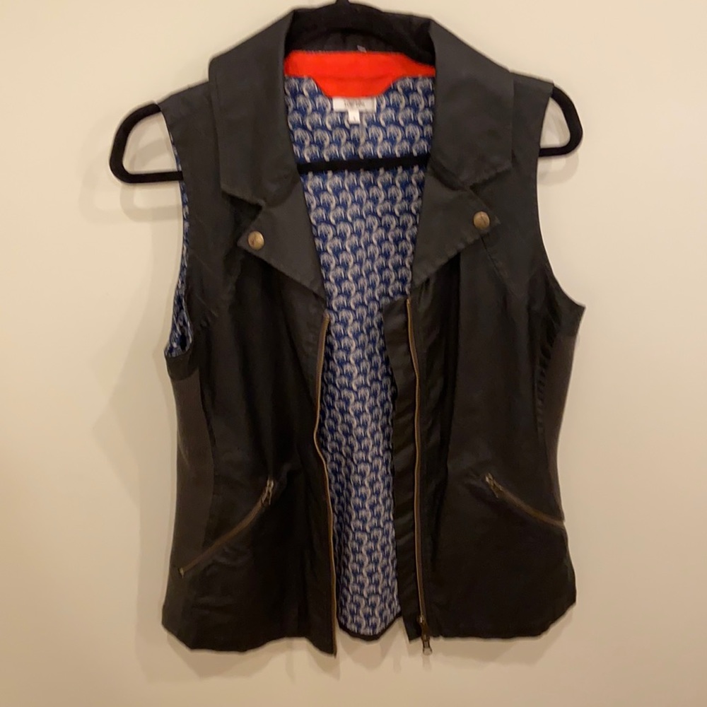 Wax canvas like vest